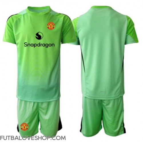 Dres Manchester United Brankarsky Tretina pre deti 2025-26 Krátky Rukáv (+ trenírky)